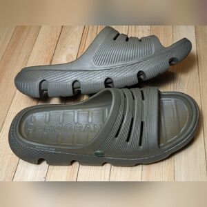 Cole Haan Green Sandals with Ventilation and Textured Sole